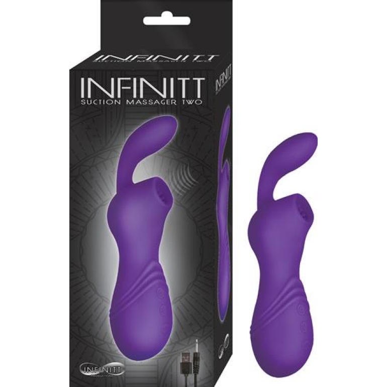 Infinitt Suction Massager Two Purple Vibrator