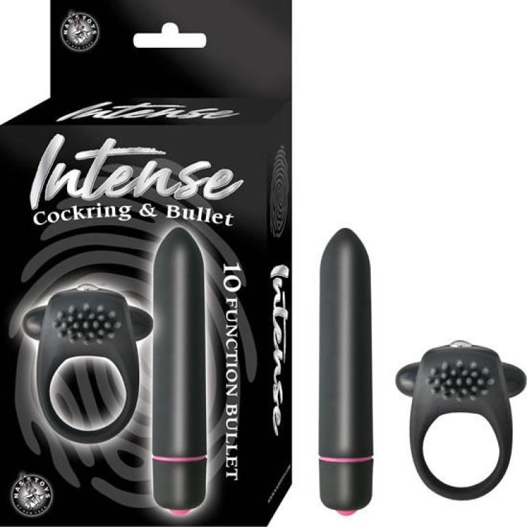 Intense Penisring & Bullet Vibrator Black