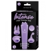 Intense Clit Teaser Kit Purple Mini Massager with 4 Heads