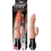 Natural Realskin Hot Penis Jackhammer Vibrator Beige