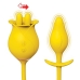 Clit-tastic Tulip Finger Massager & Plug Yellow