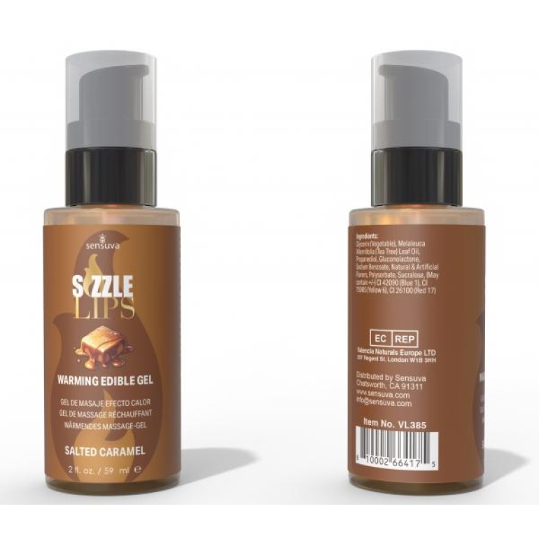 Sizzle Lips Warming Gel Salted Caramel 2 Oz