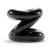 Z Balls Z-Shaped Ballstretcher Penisring Black