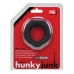 Hunkyjunk Fit Ergo C-Ring Tar Black Penis Ring