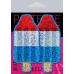 Pastease Red White & Blue Ice Pop Glitter Multi-Color