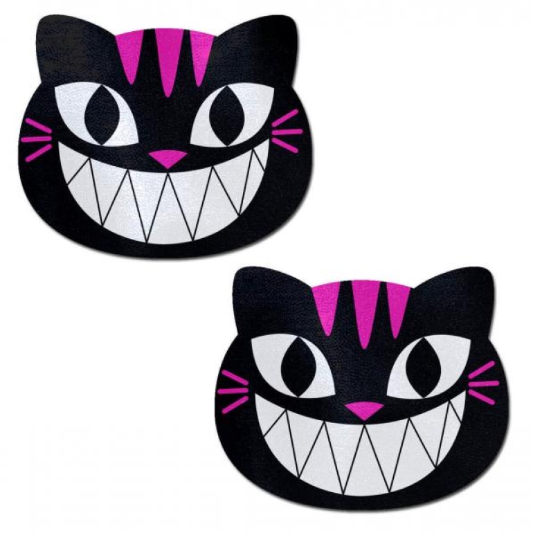 Pastease Black & Pink Cheshire Kitty Cat Pasties One Size Fits Most