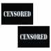 Censored Bar Black Pasties O/S White