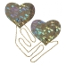 Gold Shattered Disco Ball Heart With Gold Chains Pasties One Size Fits Most