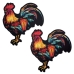 Pastease Colorful Rooster Pasties Multi-Color