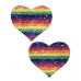 Pastease Glitter Rainbow Heart Pasties One Size Fits Most