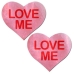 Pastease Liquid Pink Heart Love Me Pasties One Size Fits Most