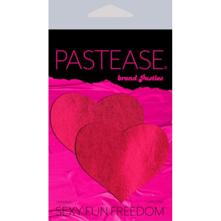 Pastease Liquid Red Heart Nipple Pasties  One Size Fits Most