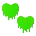 Pastease Neon Green Melty Hearts
