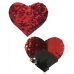 Pastease Sweety Red & Black Color Changing Sequin Heart One Size Fits Most