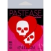 Pastease Sullen Skull Red Hearts White