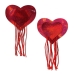 Pastease Red Holographic Heart W/ Tassel Fringe
