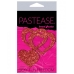 Pastease Glitter Peek A Boob Hearts Pasties Red One Size Fits Most