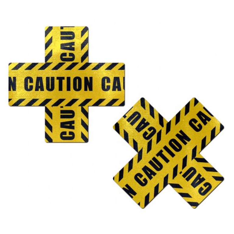 Pastease Crossed Caution Tape Yellow