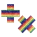 Pastease Glittering Rainbow Cross Nipple Pasties