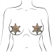 Pastease Sheriff Badge Gold Glitter