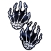 Pastease White Skeleton Hands One Size Fits Most