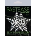 Pastease Black Glitter Star W/ Spider Web White