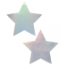 Pastease Holographic Star Silver Pasties O/S One Size Fits Most