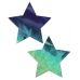 Pastease Black Opal Liquid Star Pasties O/S One Size Fits Most