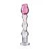 Icicles No.12 Pink Flower Glass Wand
