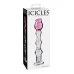 Icicles No.12 Pink Flower Glass Wand