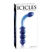 Icicles No.31 Hand Blown Glass Massager  Blue