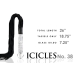 Icicles No 38 Glass Handle Cat O Nine Tails Whip Clear