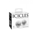 Icicles No 42 Ben Wa Balls Glass Clear Medium