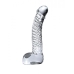 Icicles No 61 Glass Massager G-Spot Dildo Clear