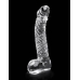 Icicles No 61 Glass Massager G-Spot Dildo Clear