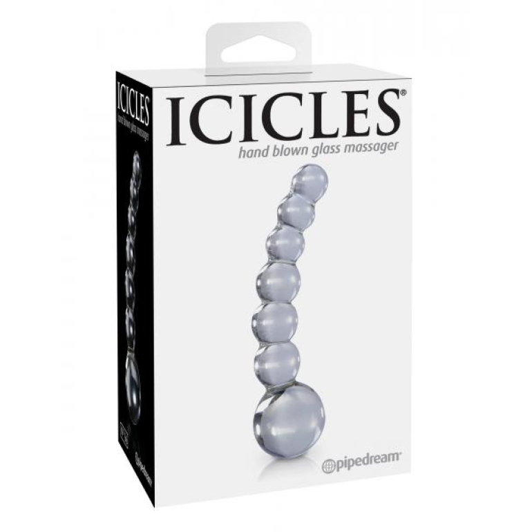 Icicles No 66 Glass Massager Clear Probe