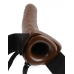 Fetish Fantasy 8 inches Hollow Strap On Brown One Size Fits Most