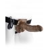 Fetish Fantasy Hollow Strap On Balls 7 inches Vibrating Brown