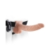 Fetish Fantasy 9 inches Vibrating Hollow Strap On Balls Beige