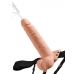 Fetish Fantasy 7.5 inches Hollow Squirting Strap On with Balls Beige One Size Fits Most