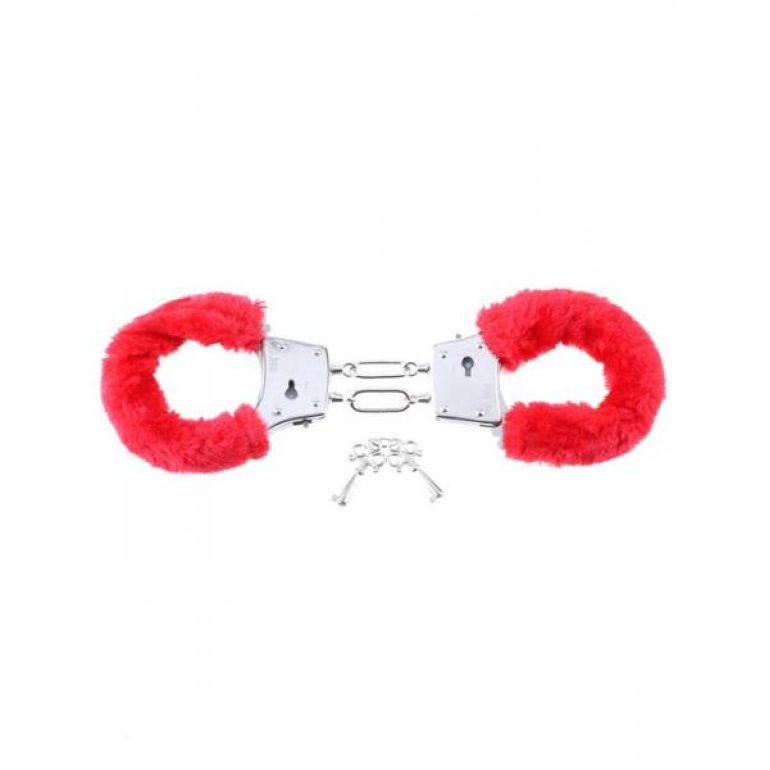 Fetish Fantasy Beginners Furry Cuffs Red