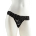 Hanky Spank Me Vibrating Panty Black Lace Thong One Size Fits Most