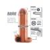 Vibrating Real Feel 1 Inch Extension Beige