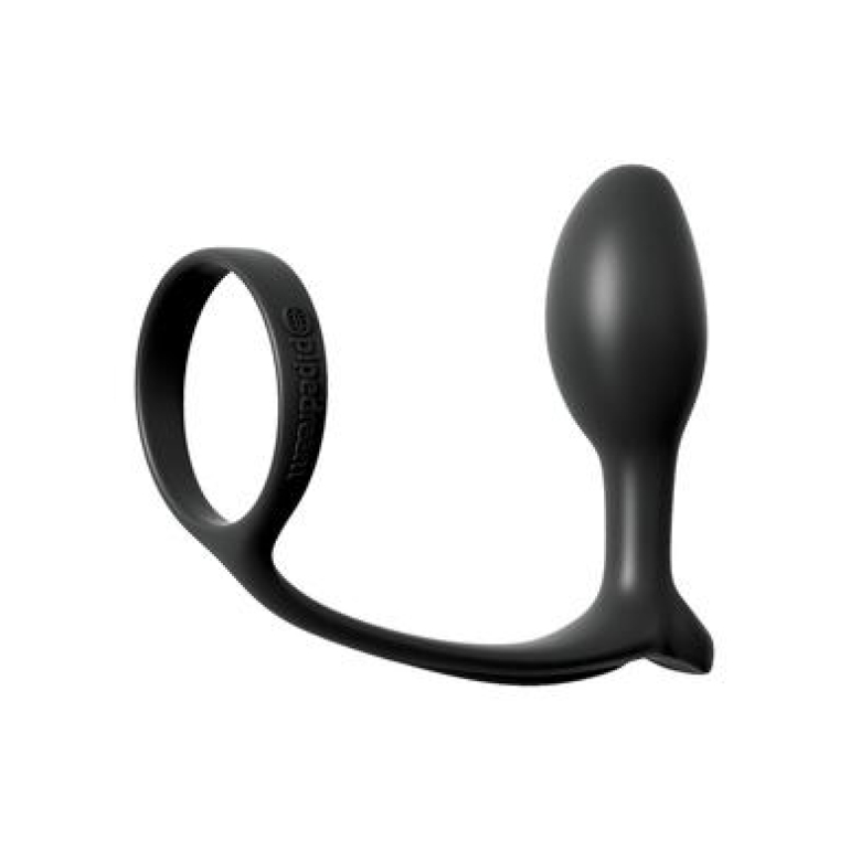 Anal Fantasy Ass Gasm Penis Ring Beginners Plug  Black