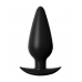 Anal Fantasy Elite Small Weighted Silicone Plug Black