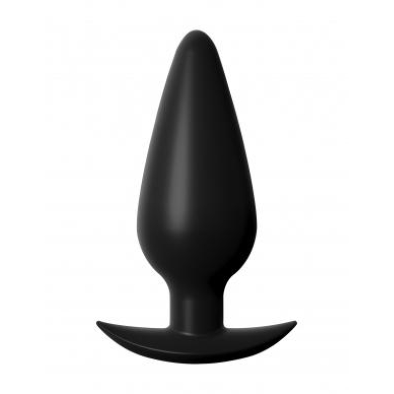 Anal Fantasy Elite Small Weighted Silicone Plug Black