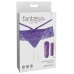 Fantasy For Her Crotchless Panty Thrill-Her O/S Purple One Size Fits Most