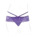 Fantasy For Her Crotchless Panty Thrill-Her O/S Purple One Size Fits Most