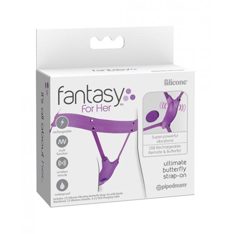 Fantasy For Her Ultimate Butterfly Strap-on Purple