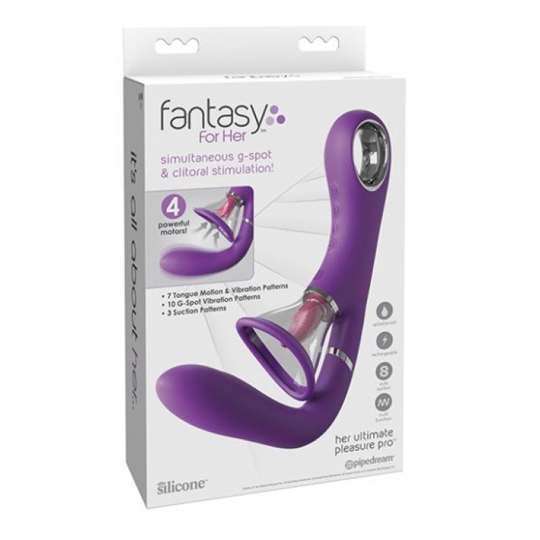 Fantasy For Her Rechargeable Pleasure Pro Purple